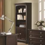 Garson Open Bookcase with Storage Cabinet Base