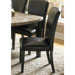 Cristo Side Chair - Dark Brown Bi-Cast Vinyl