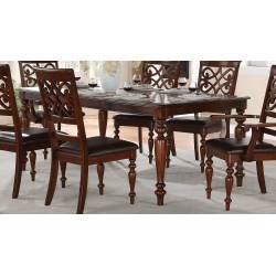 Creswell Leg Dining Table with Leaf - Rich Cherry