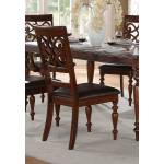 Creswell Side Chair - Dark Brown Bi-Cast Vinyl - Rich Cherry