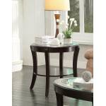 Pierre End Table with Glass Insert
