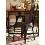 Amara Rustic Metal Chair - Rustic Brown