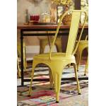 Amara Yellow Metal Chair - Yellow