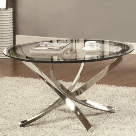 Occasional Group 702580 Cocktail Table w/ Tempered Glass Top
