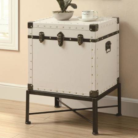 Accent Cabinets Trunk-style Accent Side Table