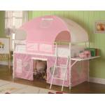 Bunks White & Pink Tent Bunk Bed