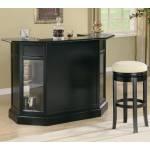 Inwood Contemporary Bar with Wine Rack and Stemware Storage