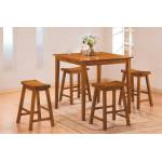 Saddleback 5 Pc Dinette Set in Oak Finish 5302A
