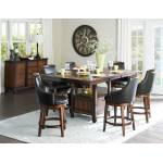 Bayshore Counter Height Dining Set - Medium Walnut 5pc set