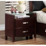 Lyric Night Stand - Glass Top - Dark Espresso 1737NC-4 