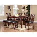 Brooksville 6-Piece Dining Set - Warm Cherry