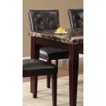 Teague Side Chair - Espresso  - Tufted Dark Brown Bi-Cast Vinyl 2544S