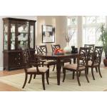 Keegan Dining Set - Cherry 7pc set (TABLE + 2 ARM CHAIRS + 4 SIDE CHAIRS)