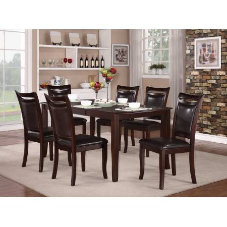 Maeve Dining Set - Dark Cherry 5pc set (TABLE + 4 SIDE CHAIRS
