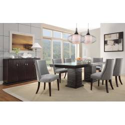 Chicago  Dining Set - Espresso 5pc set (TABLE + 4 SIDE CHAIRS)