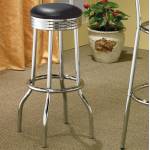 Cleveland Chrome Plated Soda Fountain Bar Stool