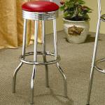 Cleveland Chrome Plated Soda Fountain Bar Stool