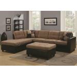 01 Mallory Reversible Sectional with Casual and Contemporary Style
