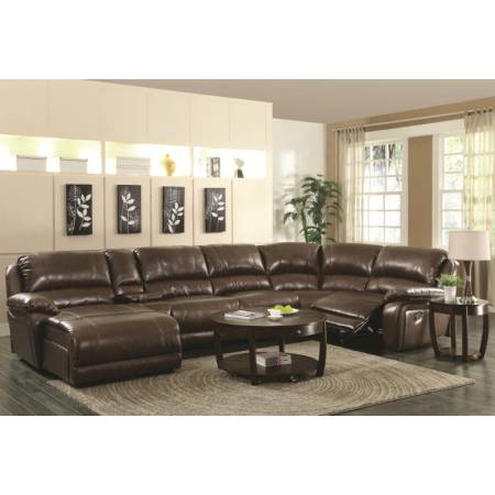 Mackenzie 6-Piece Reclining Sectional Sofa with Casual Style